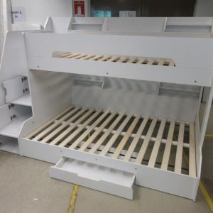 Sherbert Staircase Triple Bunk Bed - White - Image 8