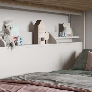 Sherbert Staircase Triple Bunk Bed - White - Image 7