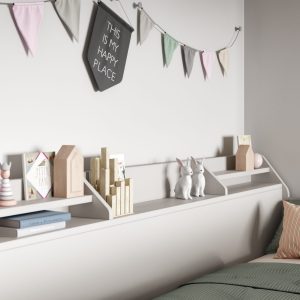 Sherbert Staircase Triple Bunk Bed - White - Image 6