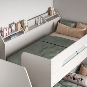 Sherbert Staircase Triple Bunk Bed - White - Image 5