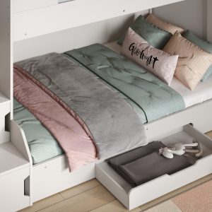 Alternative view of Sherbert Staircase Triple Bunk Bed - White