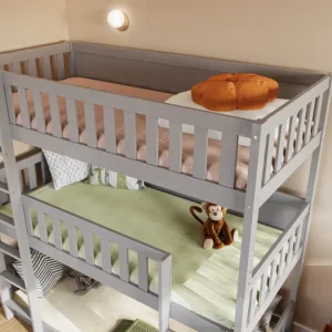 Alternative view of Valencia Triple Grey Bunk Bed