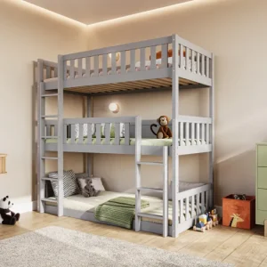 Valencia Triple Grey Bunk Bed