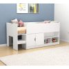 A mid-sleeper cabin bed is great for kids of all ages. It's the same size as a normal bed, but it has lots of storage space built in. This is helpful in any bedroom, especially small ones. The storage can include drawers, shelves, or even a desk, so you can keep the room tidy and make the most of the space.