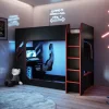 Stockholm LED Gaming Single High Sleeper