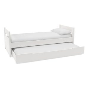 Uno White Cabin Bed with Trundle - Image 3