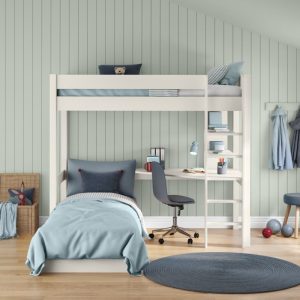 Stompa Classic Highsleeper Bed with Desk and Grey Chair Bed - Image 5