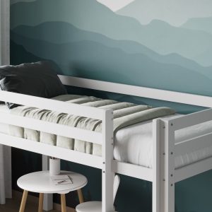 Alternative view of Warsaw White Shorty Midsleeper Bed