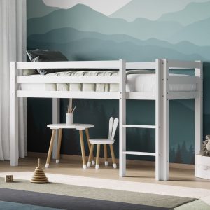 Warsaw White Shorty Midsleeper Bed
