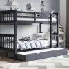 Bowood Grey Bunk Bed With Trundle
