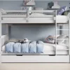 Bowood White Bunk Bed With Trundle