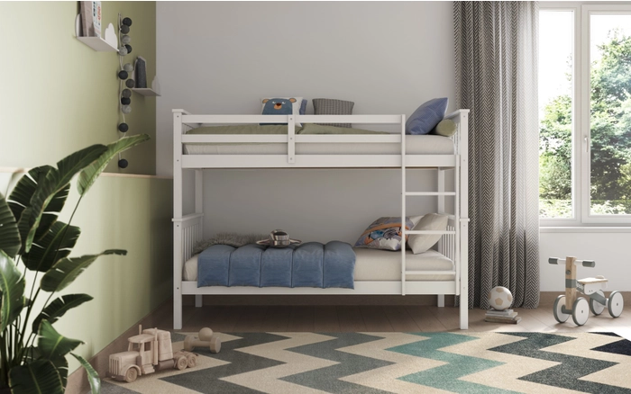 Solus Detachable White Bunk Bed - Image 2