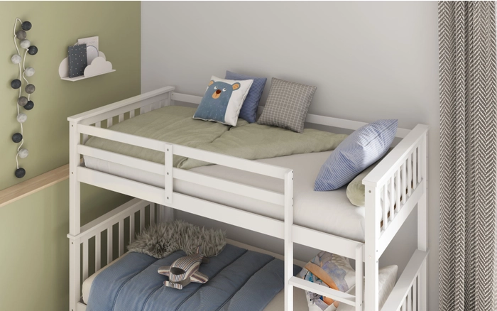 Solus Detachable White Bunk Bed - Image 3