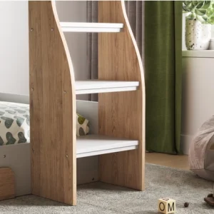 Soho Bunk Bed Oak With Shelves And Drawer - Image 3