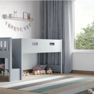 Charlie Grey Mid Sleeper Staircase Cabin Bed