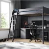 Noomi Tera Grey Small Double Gaming High Sleeper
