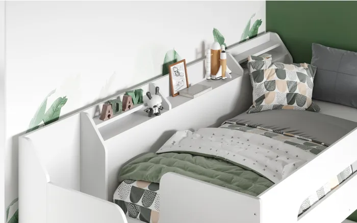 Seville Staircase L Shaped Bunk Bed White - Image 4