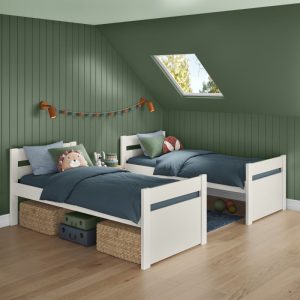Uno White Detachable Bunk Bed - Image 3