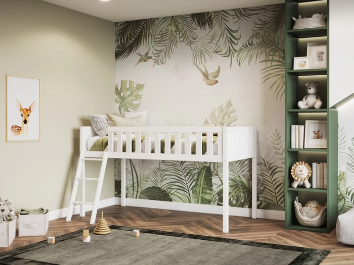 Adventure Shorty Midsleeper White Cabin Bed