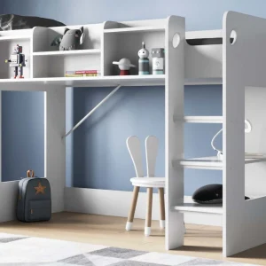 Amsterdam Mid High Sleeper Bed - White