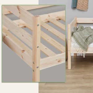 Hoppekids Comfort Shorty Daybed in Natural Pine - Image 3