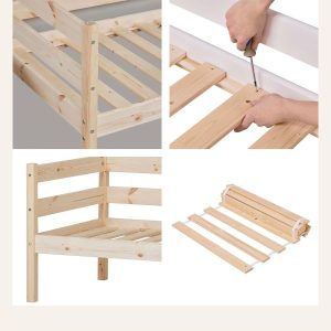 Hoppekids Comfort Shorty Daybed in Natural Pine - Image 4