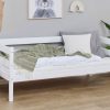 The Hoppekids ECO Shorty Daybed in White Pine – it’s the perfect bed for your little one as they move from a crib to a big kid bed. This bed is all about being eco-friendly, made from high-quality pine that’s safe and sturdy, so you don’t got to worry about any nasty chemicals. Plus, it comes with a safety rail to protect your kid from those midnight tumbles we all know too well!