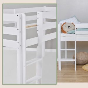 Alternative view of Hoppekids Comfort Shorty Midsleeper in White