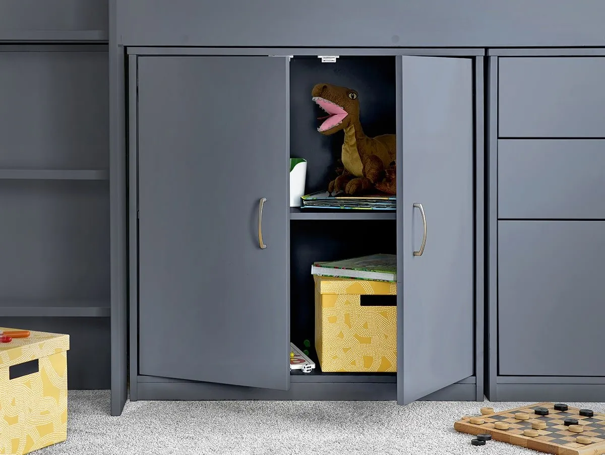 Lacy Grey Midsleeper Bed - Image 3