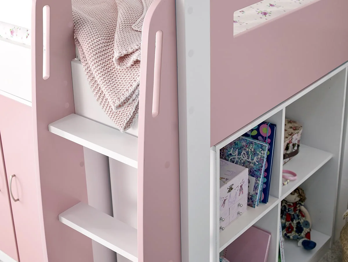Lacy Pink Midsleeper Bed - Image 5