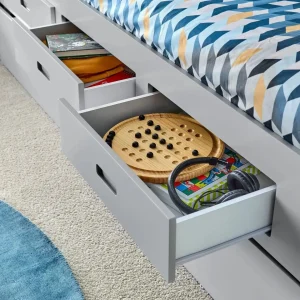 Veera Cabin Bed With Trundle - Grey - Image 4