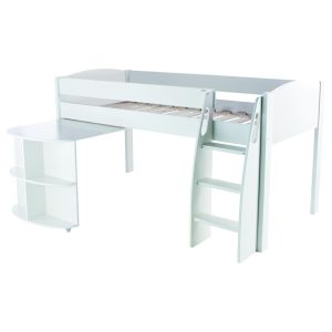 Uno S White Mid Sleeper with Pull Out Desk - Image 7
