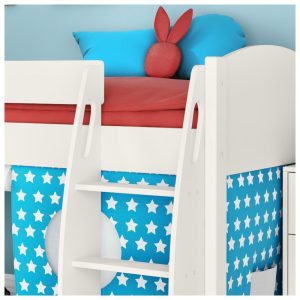 Uno S White Mid Sleeper with Aqua and White Stars Tent - Image 3
