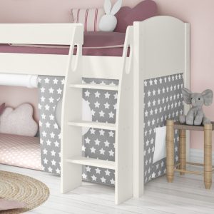 Uno S White Mid Sleeper with Grey and White Stars Tent - Image 5