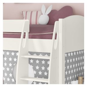 Uno S White Mid Sleeper with Grey and White Stars Tent - Image 4