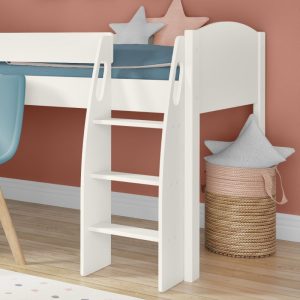 Uno S White Mid Sleeper with Pull Out Desk - Image 5