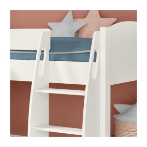 Uno S White Mid Sleeper with Pull Out Desk - Image 4