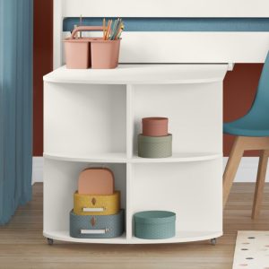 Uno S White Mid Sleeper with Pull Out Desk - Image 6