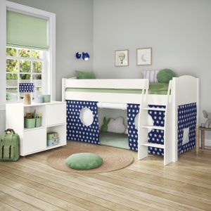 Uno S White Mid Sleeper with Blue and White Stars Tent - Image 3