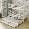 Norah White Bunkbed is a high-quality, durable bunk bed. It features a versatile ladder and storage drawers designed to encourage your child's independence and simplify tidying. For accommodating extra siblings or guests, the bed also includes a trundle.