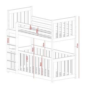 Alternative view of Rory Graphite Bunk Bed & Cot Bed