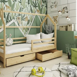 Alternative view of Siffroy Single Pine Bed With Storage