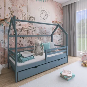 Alternative view of Siffroy Single Grey Bed With Storage