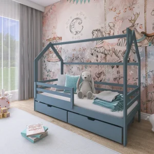 Siffroy Single Grey Bed With Storage