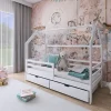 Siffroy Single White Bed With Storage