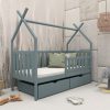 Arturo Single Grey Bed With Storage