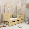 Arturo Single Pine Bed With Storage