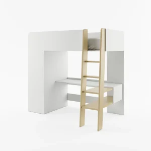 Alternative view of Tom Highsleeper with Computer Desk and Wardrobe