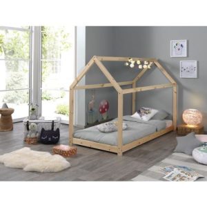 Silvia House Bed in Natural Pine
