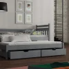 Monty Grey Single bed with Trundle and Storage